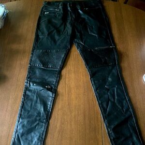 Faux leather woman’s pants